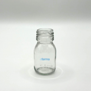 Frasco de vidrio 30ml color transparente