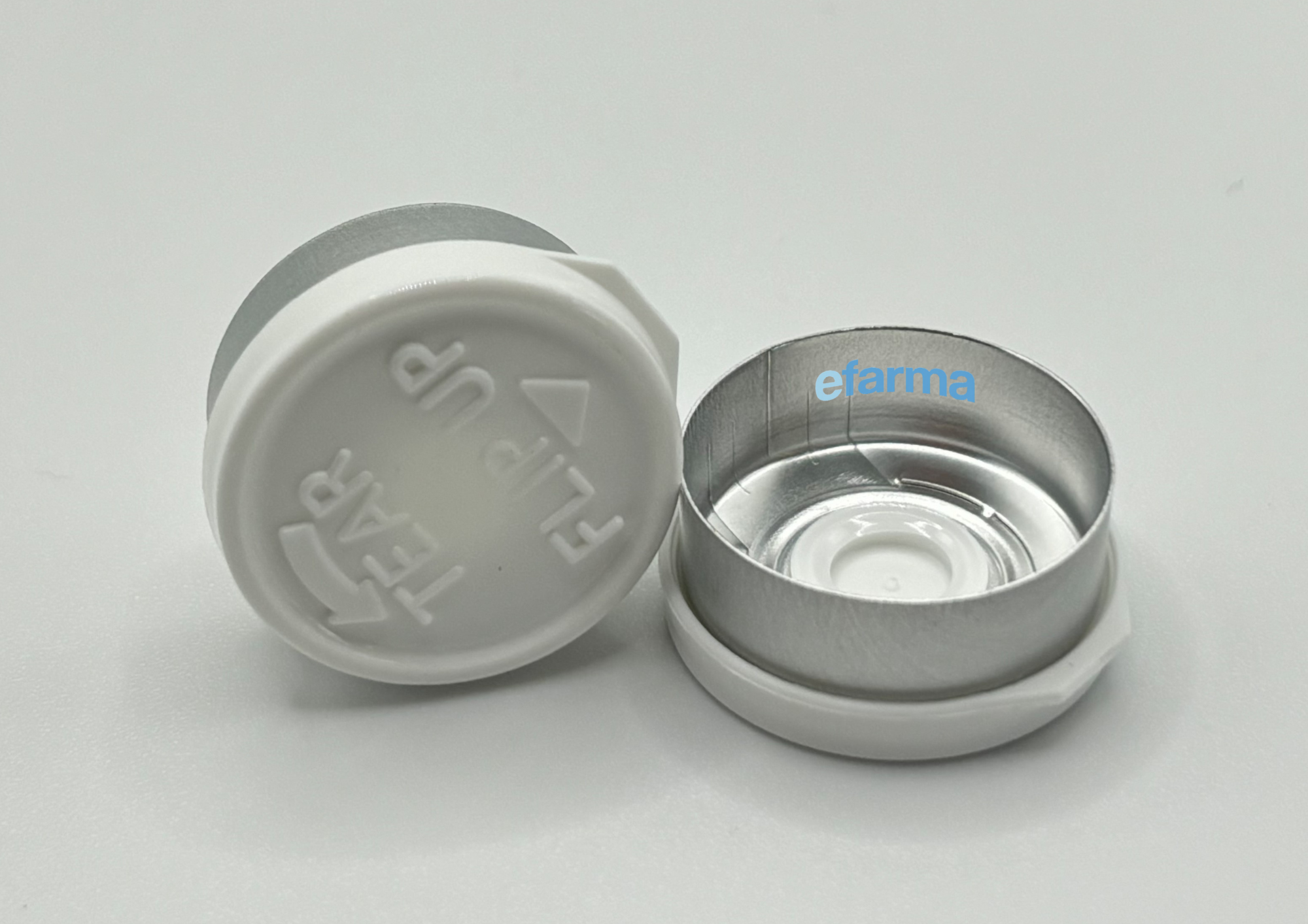 Capsula de aluminio tear up color blanco