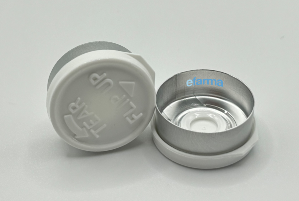 Capsula de aluminio tear up color blanco
