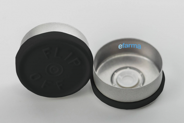Cápsula flip-off 20mm negra (4)