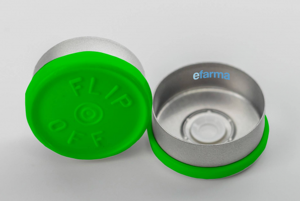 Cápsula flip-off 20mm verde (6)