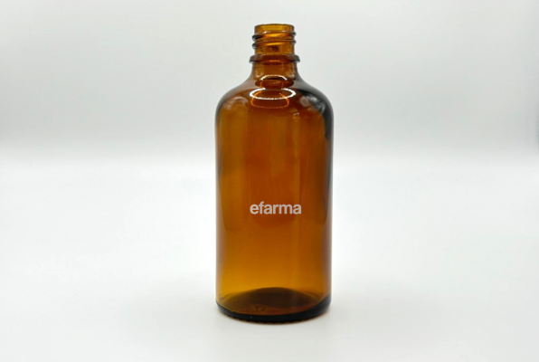 Frasco 100ml DIN18 Ámbar
