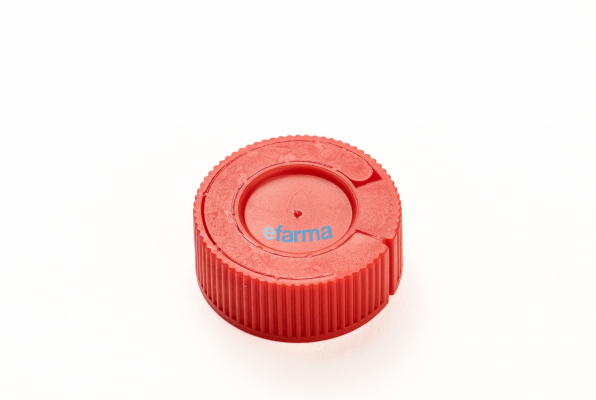Tapón precinto superior rojo (2) Tapón con precinto de seguridad superior 20mm color rojo